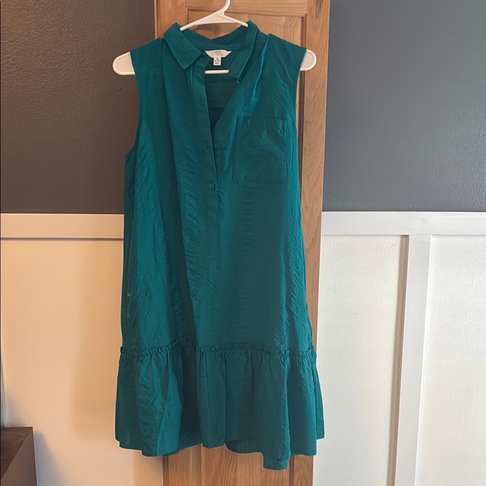 Teal Sleeveless Dress